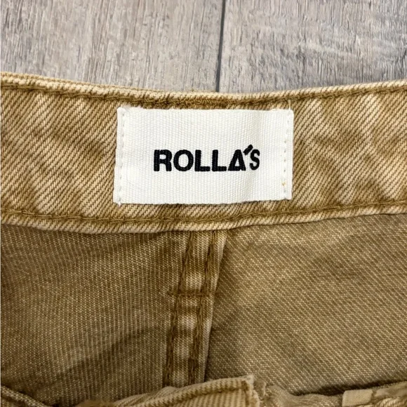 Rolla’s Dusters Jeans Tan High Rise Slim Straight Vintage Size 30 - Picture 3 of 12